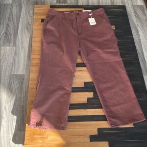 A.N.A Highest Rise Vintage Straight Pants  Mauve cotton Stretch Denim color🎀R11